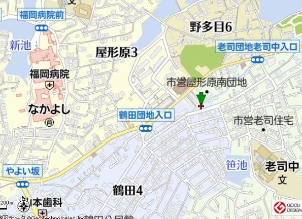 鶴田4丁目地図
